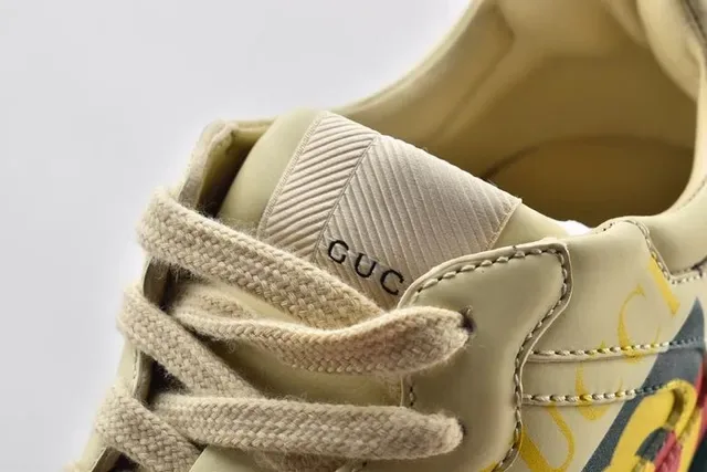 Gucci Screener Off-White Logo-Print Chunky Sneakers 2