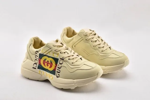 Gucci Screener Off-White Logo-Print Chunky Sneakers 12
