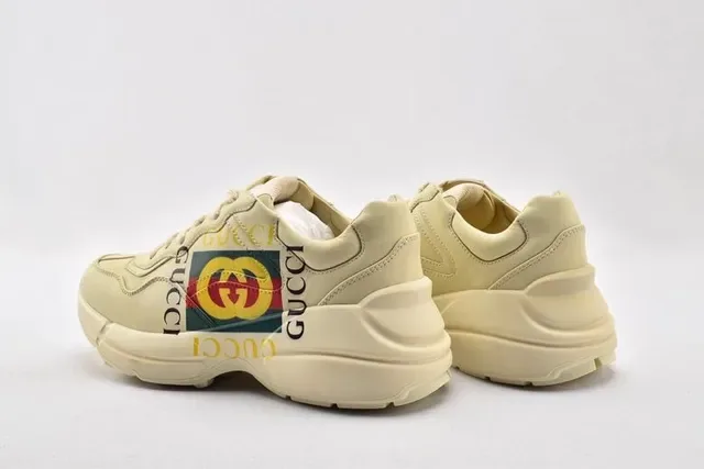 Gucci Screener Off-White Logo-Print Chunky Sneakers 18