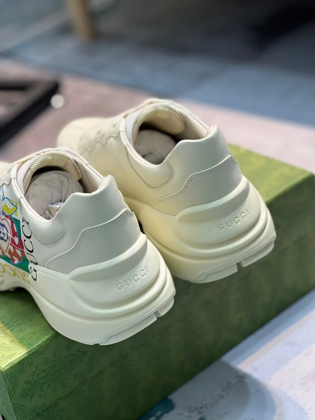 Gucci Screener Sneakers Lifestyle Off-White Multicolore Graphique 2