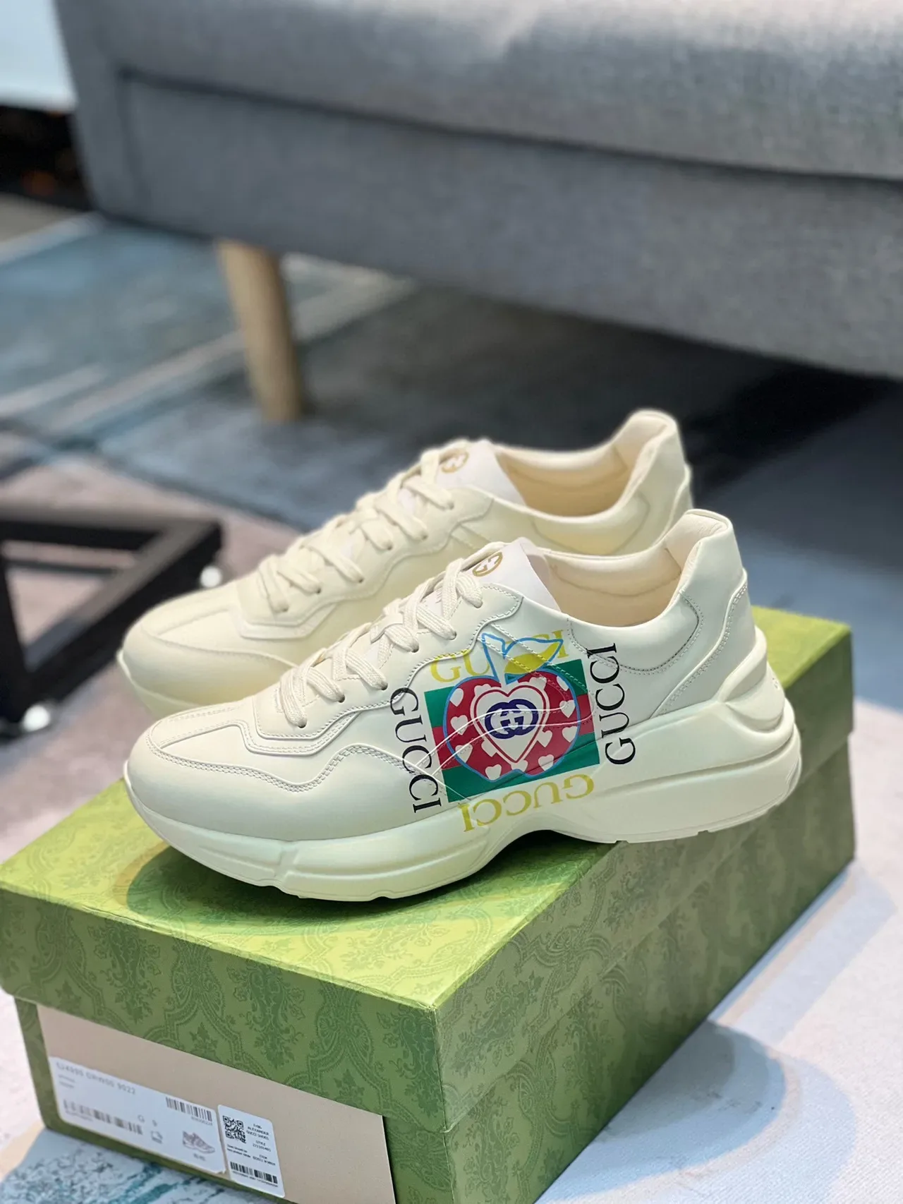 Gucci Screener Sneakers Lifestyle Off-White Multicolore Graphique 7