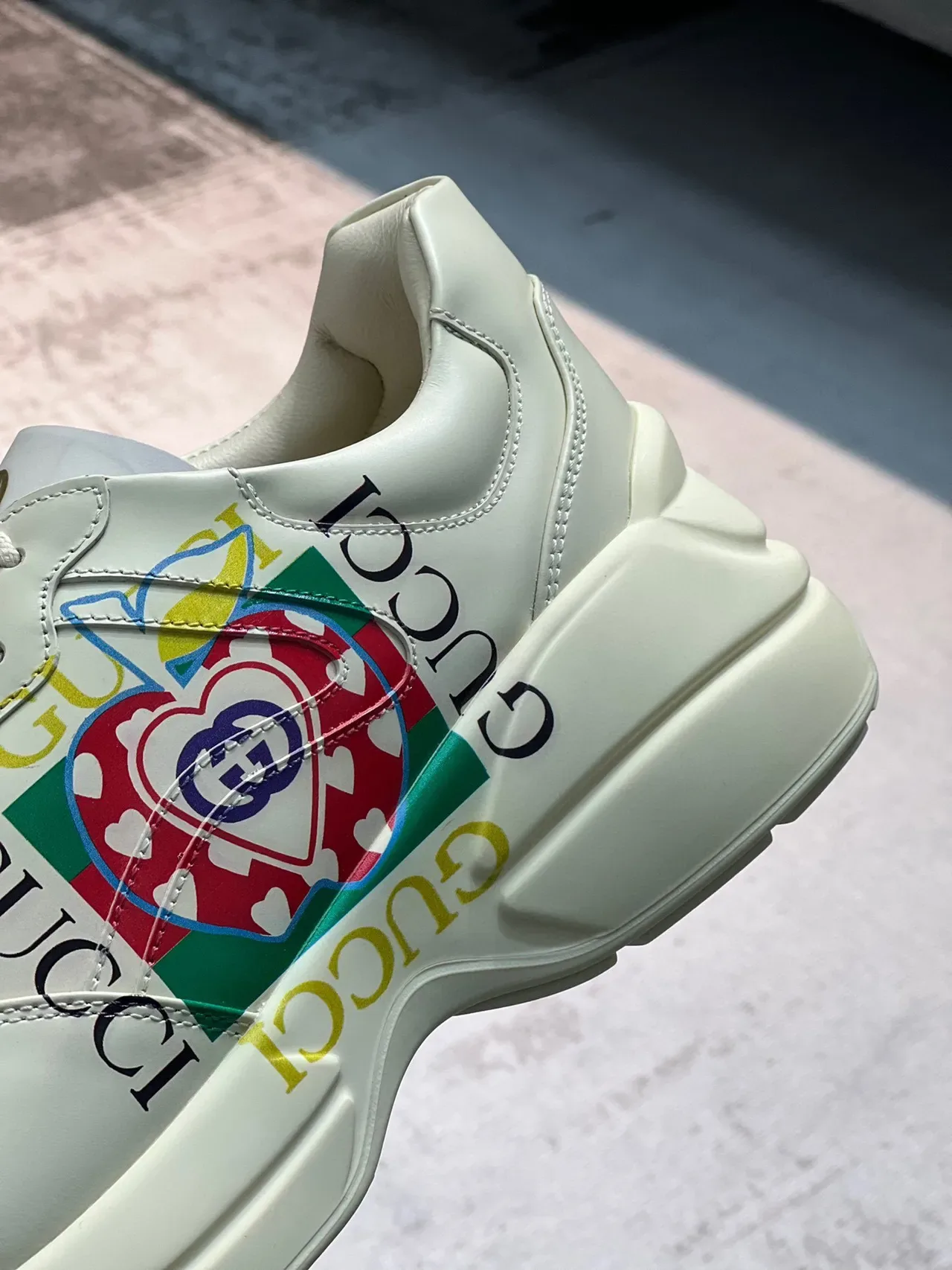 Gucci Screener Sneakers Lifestyle Off-White Multicolore Graphique 8