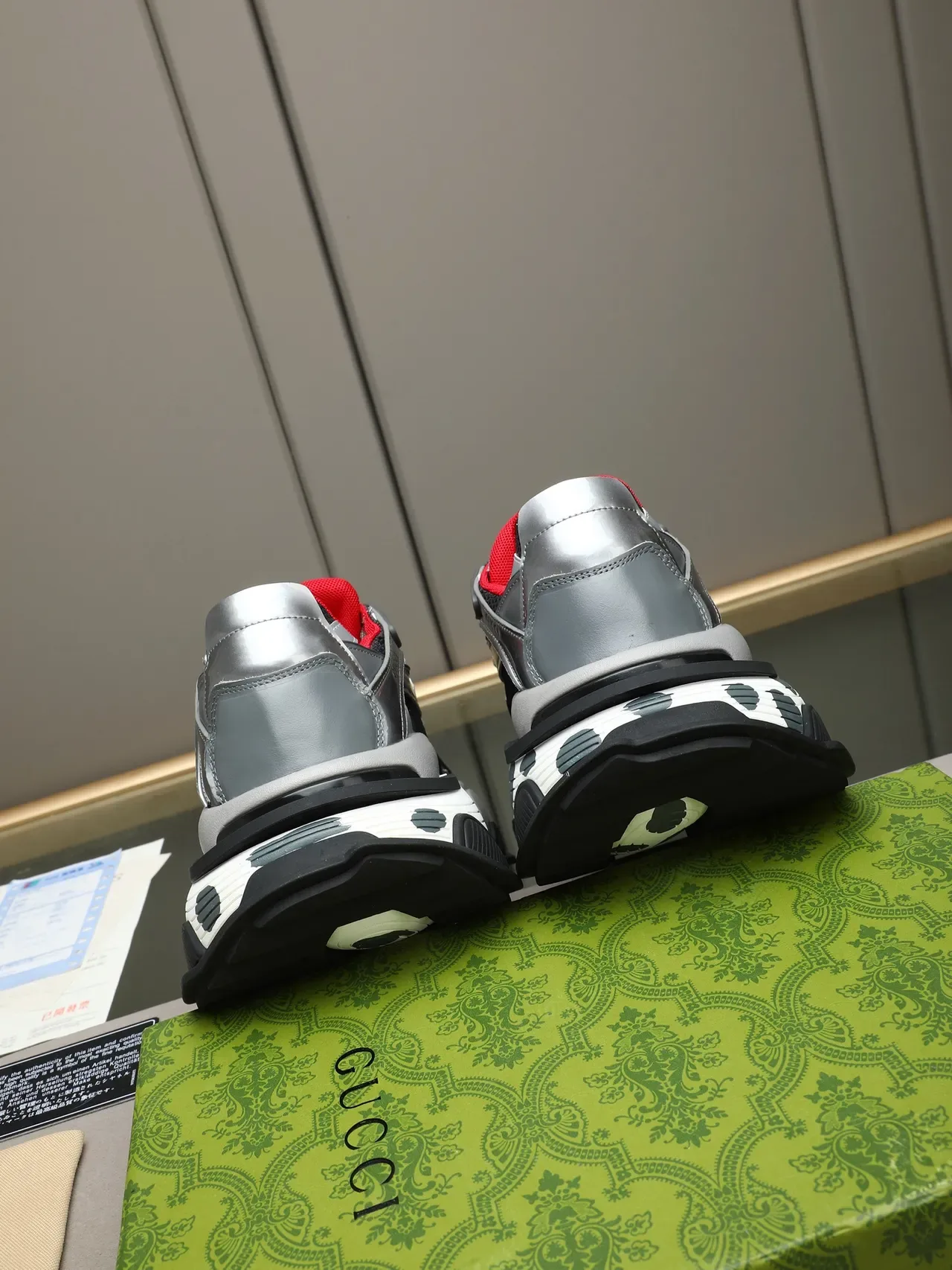 Gucci Screener Polka Dot Chunky Sneakers 3