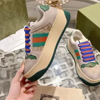 Gucci Tennis 1977 Beige Green Web Stripe Lifestyle Sneakers