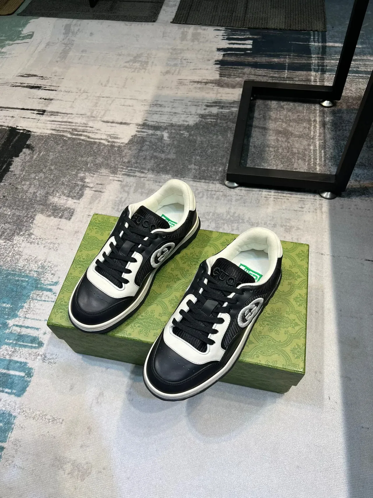 Gucci Tennis 1977 Black and White Lifestyle Sneakers 5