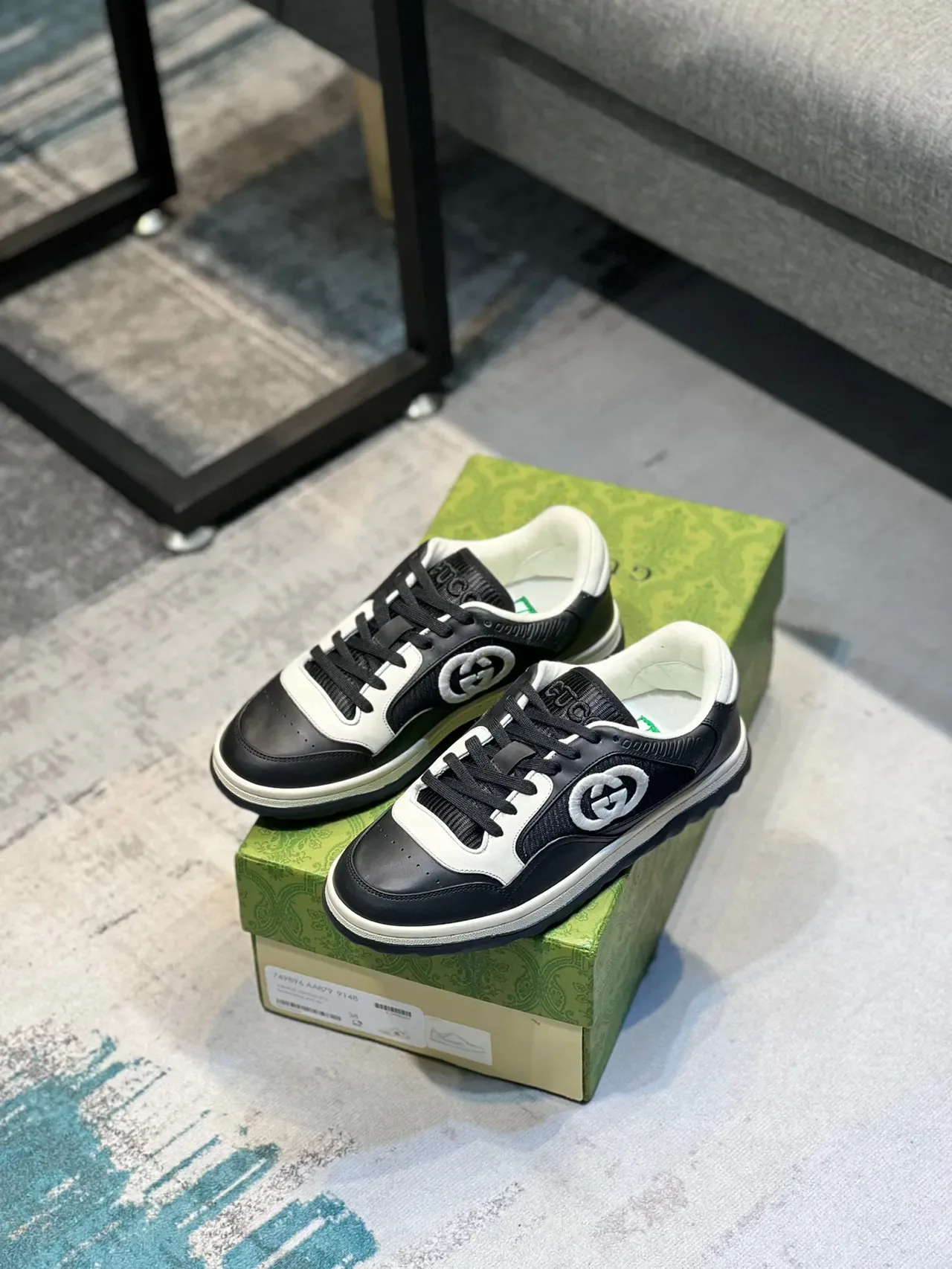Gucci Tennis 1977 Black and White Lifestyle Sneakers 7