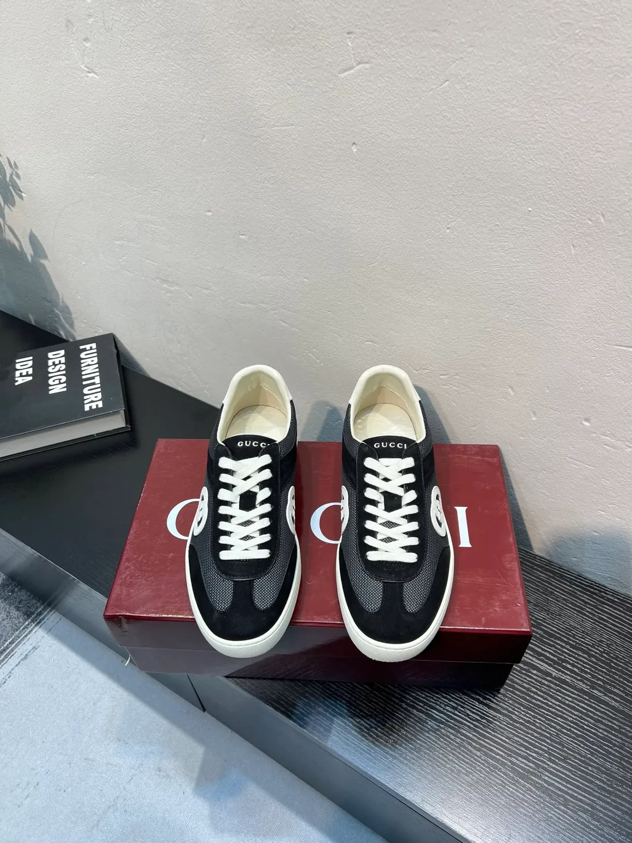 Gucci Tennis 1977 Black and White Lifestyle Sneakers 2