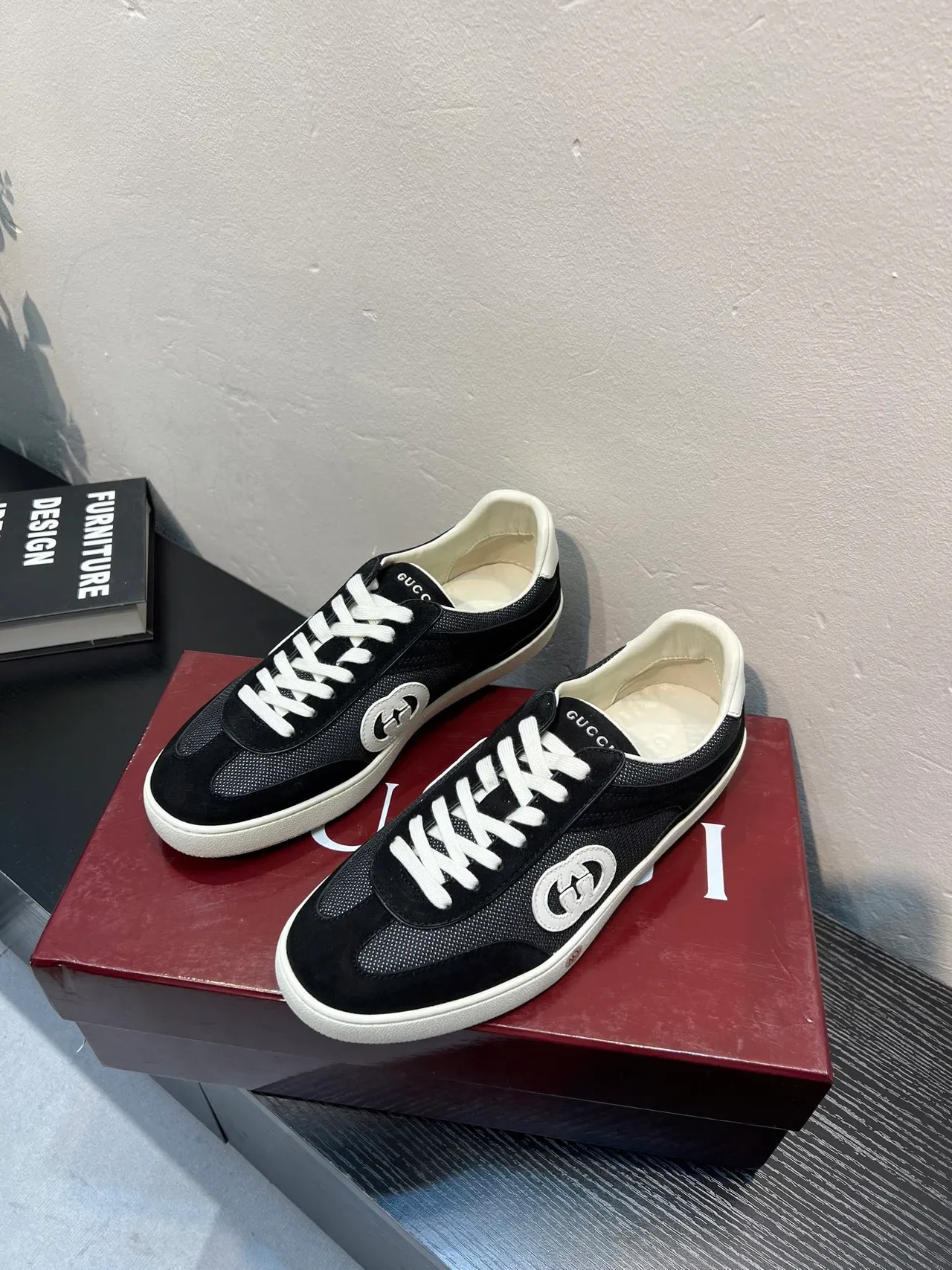 Gucci Tennis 1977 Black and White Lifestyle Sneakers 3