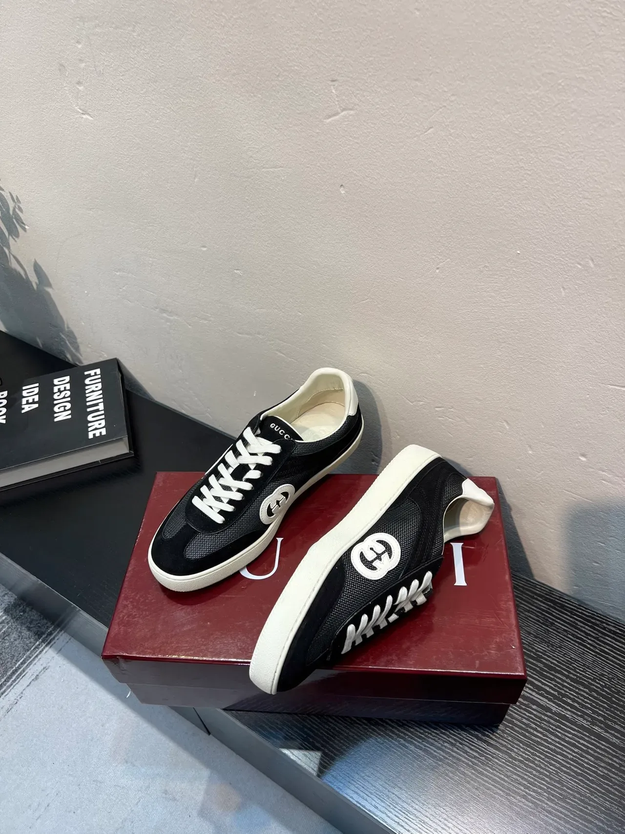 Gucci Tennis 1977 Black and White Lifestyle Sneakers 4