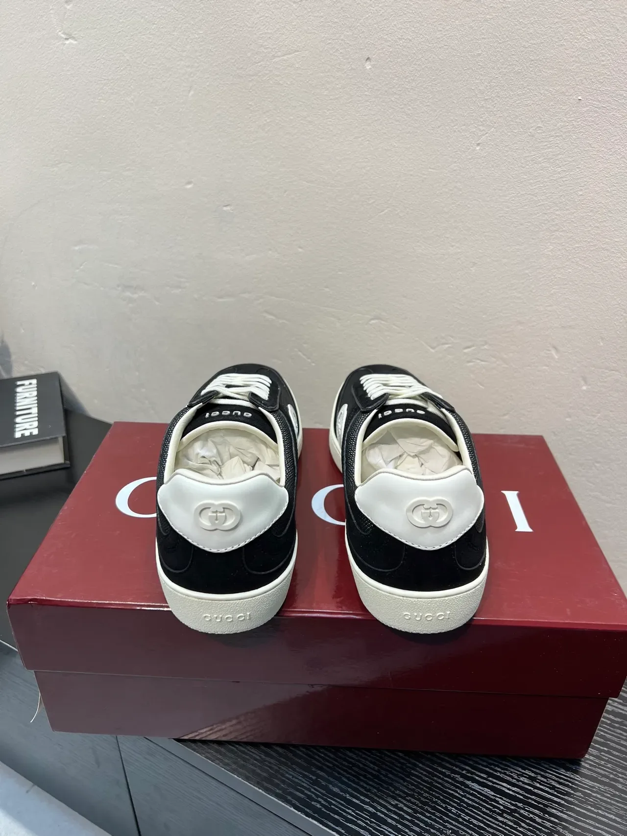 Gucci Tennis 1977 Black and White Lifestyle Sneakers 6