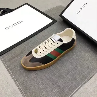 Gucci Tennis 1977 Black Beige Green Red Web Lifestyle Sneakers 5