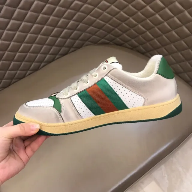 Gucci Tennis 1977 White Beige Green Red Lifestyle Sneakers 3