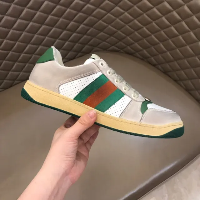 Gucci Tennis 1977 White Beige Green Red Lifestyle Sneakers 5