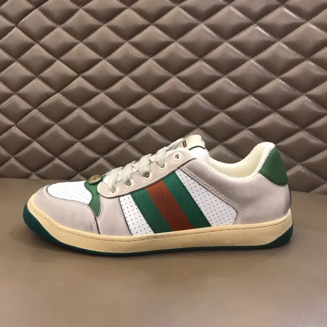 Gucci Tennis 1977 White Beige Green Red Lifestyle Sneakers 6