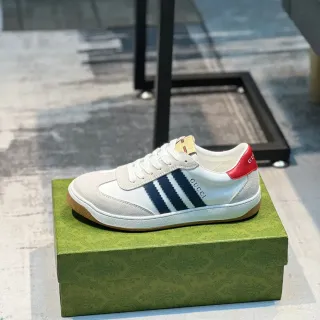 Gucci Tennis 1977 White Navy Red Lifestyle Sneakers