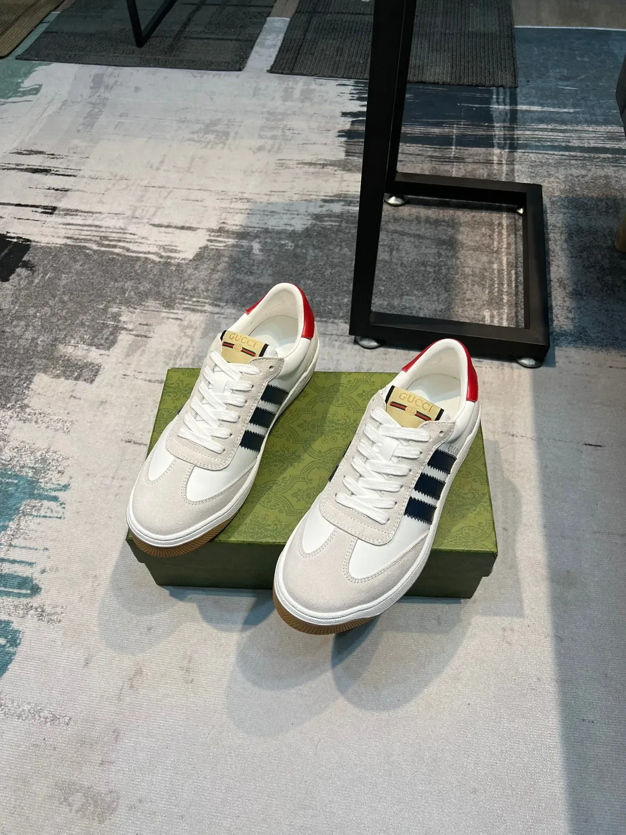 Gucci Tennis 1977 Blanc Marine Rouge Sneakers Lifestyle 6
