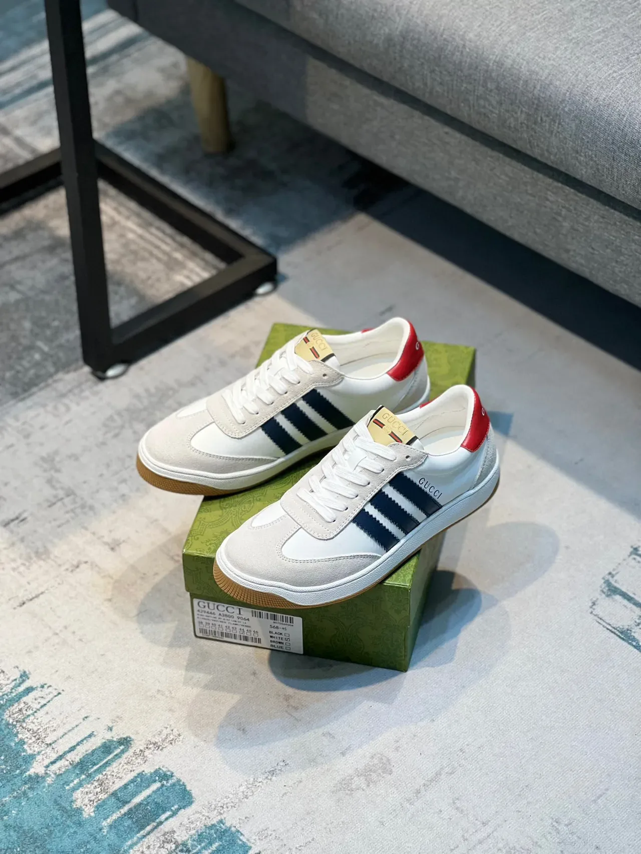 Gucci Tennis 1977 Blanc Marine Rouge Sneakers Lifestyle 8