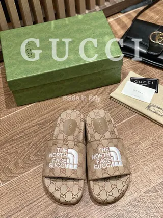 Gucci x The North Face GG Monogram Logo Slide Slippers 4