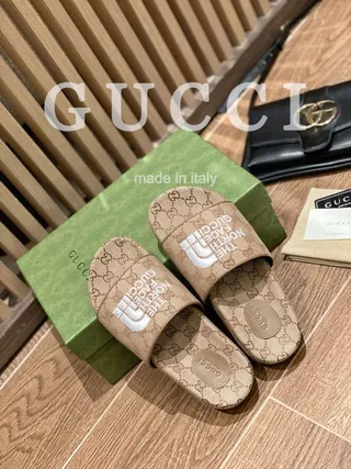 Gucci x The North Face GG Monogram Logo Slide Slippers 5