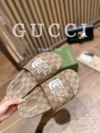 Gucci x The North Face GG Monogram Logo Slide Slippers 6