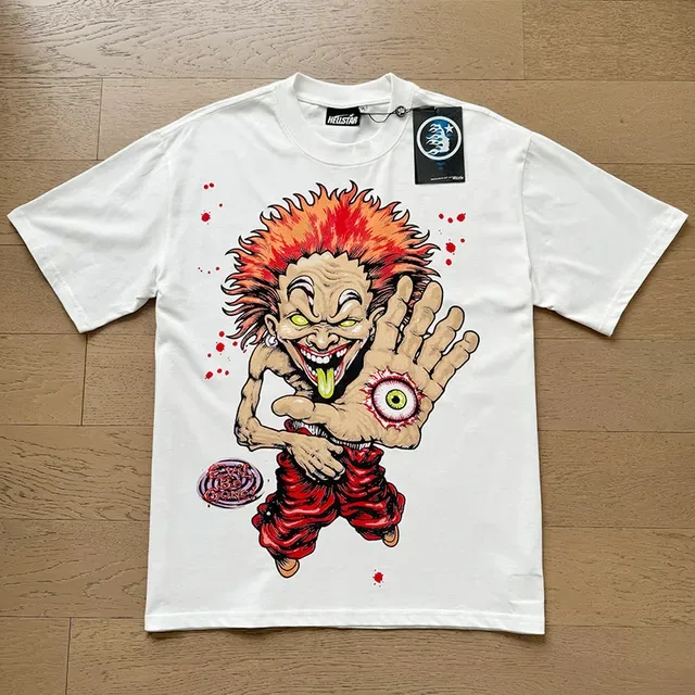 Hellstar Graphic-Print Horror-Comic Illustration White T-Shirt 2