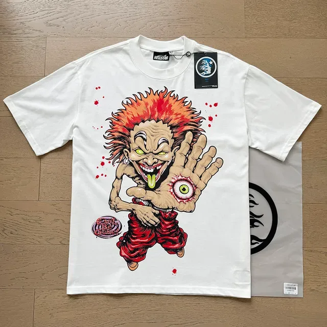 Hellstar Graphic-Print Horror-Comic Illustration White T-Shirt 3