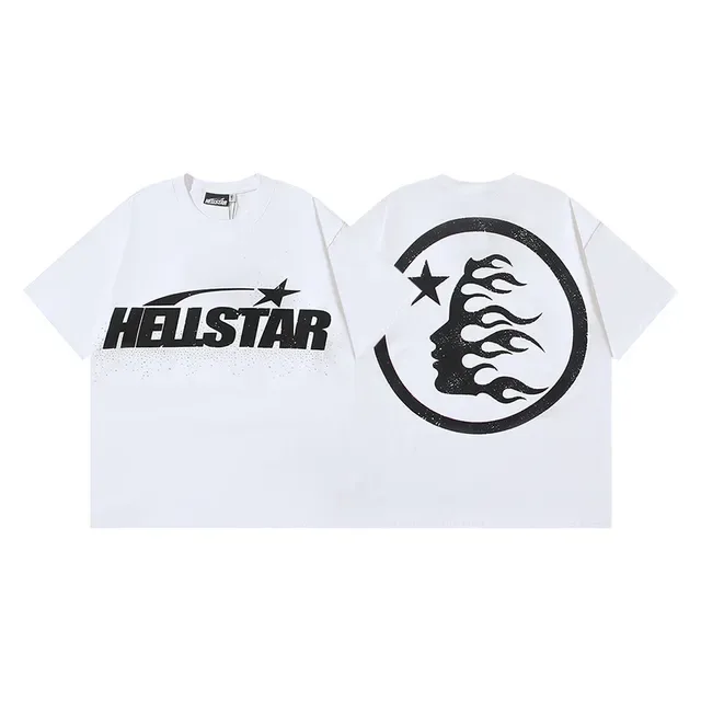 تيشيرت Hellstar أوفرسايز بطباعة جرافيك 4