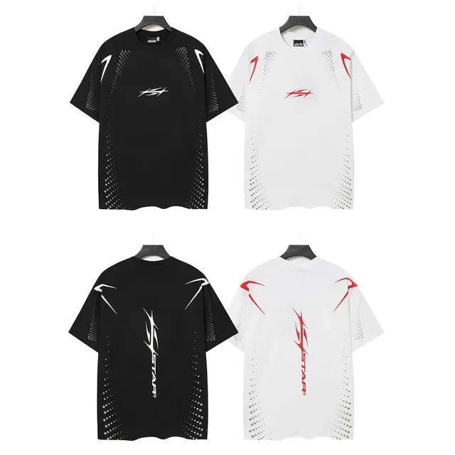Hellstar Graphic Print Perforated Dot T-Shirt 2