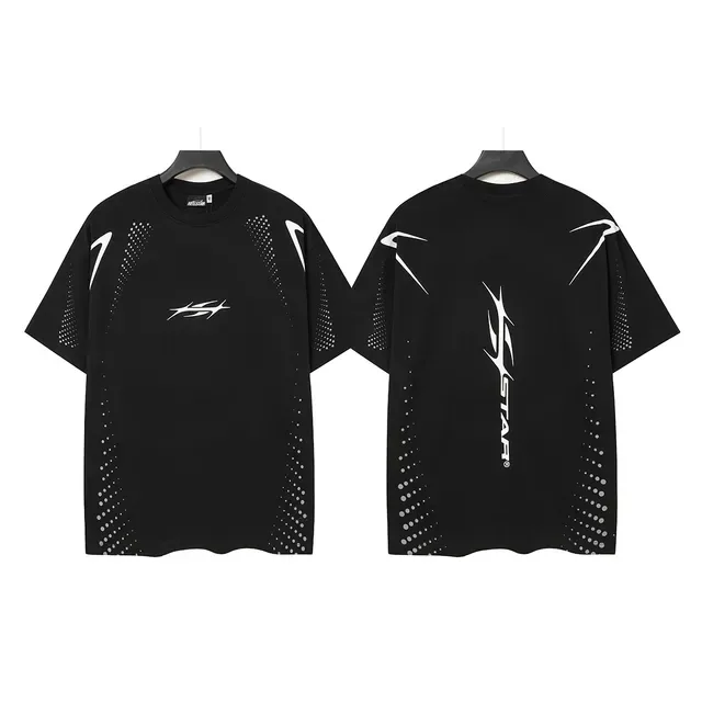Hellstar Graphic Print Perforated Dot T-Shirt 5