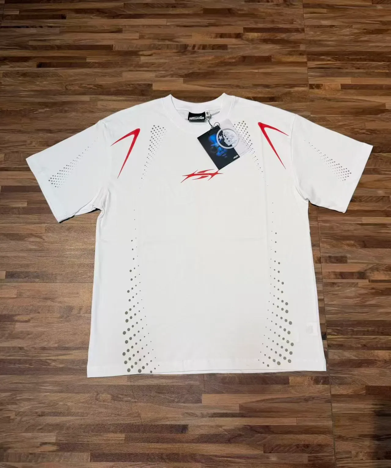Hellstar Graphic Print Perforated Dot T-Shirt 14