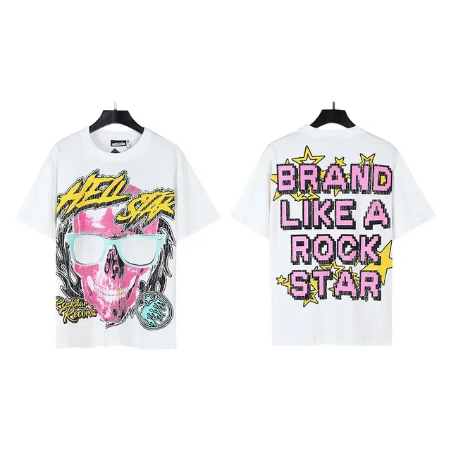Hellstar Rock Skull Graphic Print Oversized T-Shirt 2