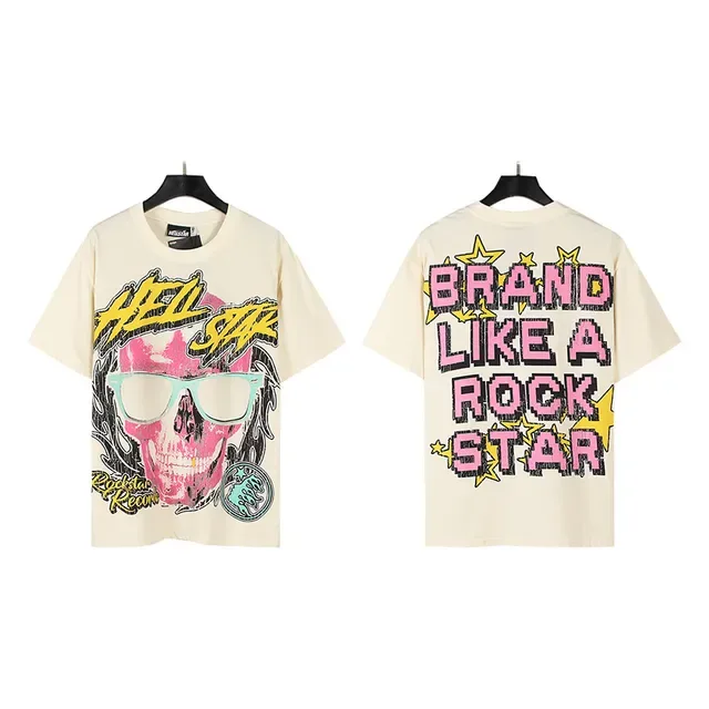 Hellstar Rock Skull Graphic Print Oversized T-Shirt 3
