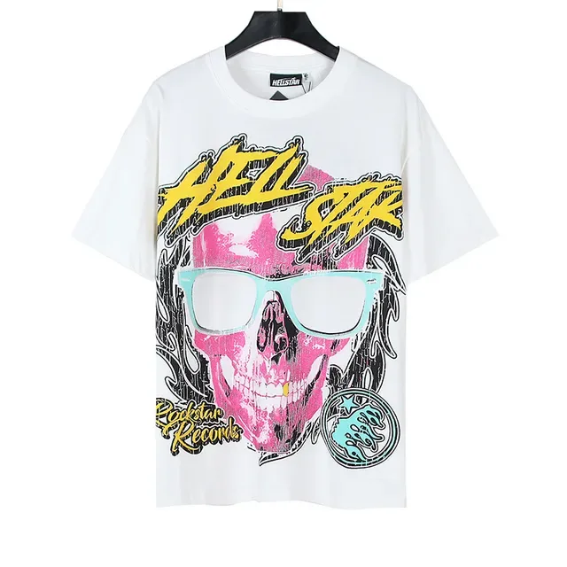 Hellstar Rock Skull Graphic Print Oversized T-Shirt 6