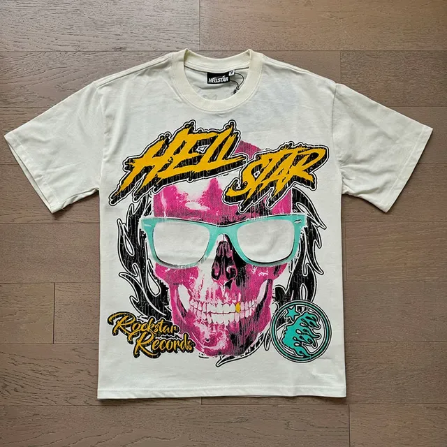 Hellstar Rock Skull Graphic Print Oversized T-Shirt 16