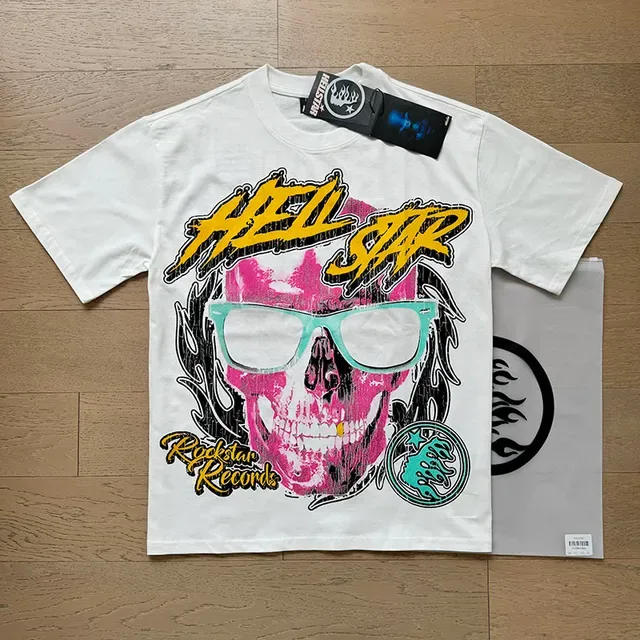 Hellstar Rock Skull Graphic Print Oversized T-Shirt 18