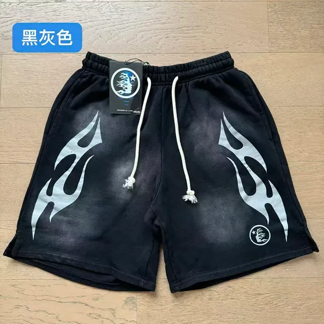 Hellstar Sports نقشة اللهب بدلة رياضية أسود 6
