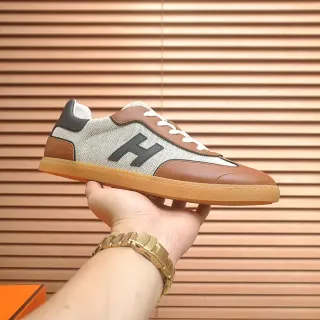 Hermès H Logo Sneaker Beige Brown Black Gum Lifestyle Sneakers