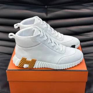 Hermès H-Ride zapatillas lifestyle blancas y tan