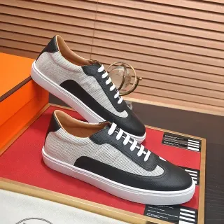 Hermès Mesh and Leather Low-Top Lifestyle Sneakers