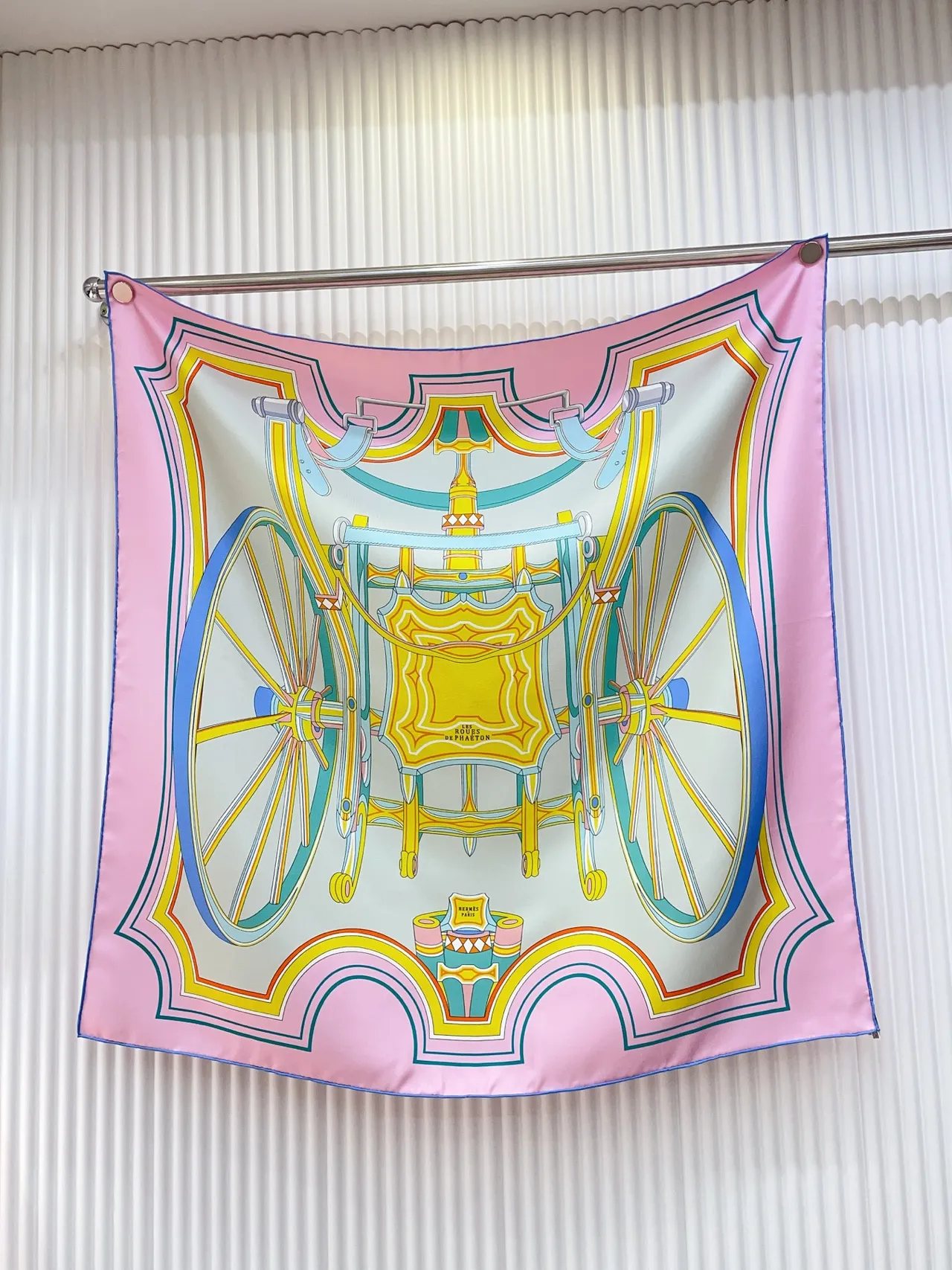 Hermès Phaeton's Wheel 90cm Silk Scarf 4