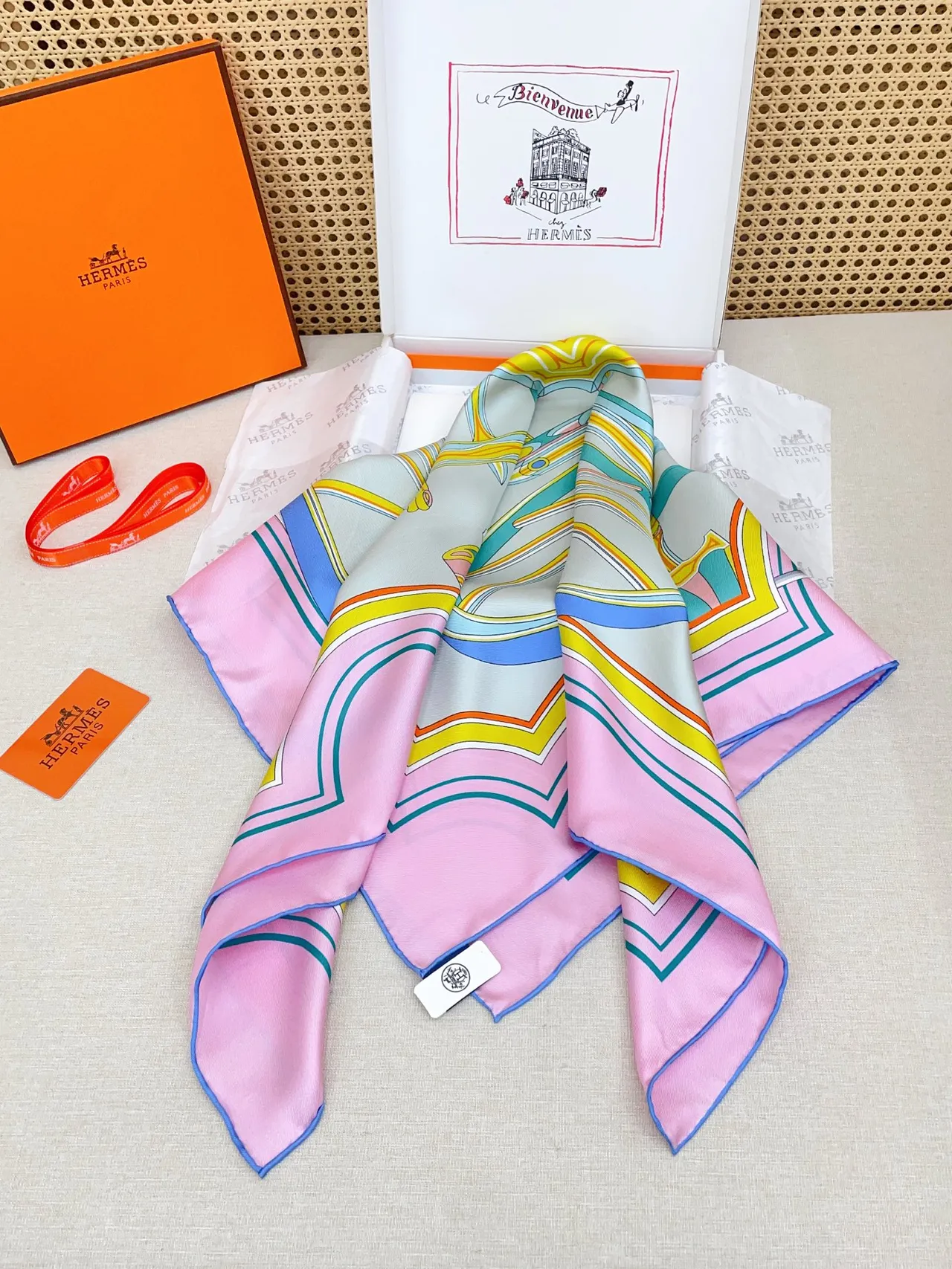 Hermès Phaeton's Wheel 90cm Silk Scarf 6