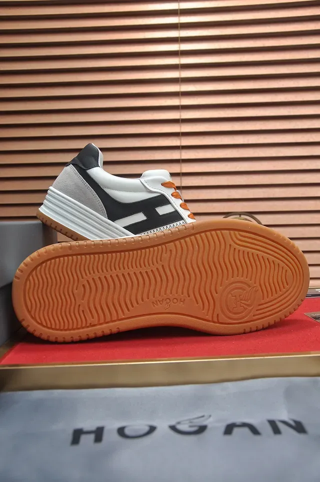 Hogan White Black Low-Top Layered Midsole Lifestyle Sneakers 7