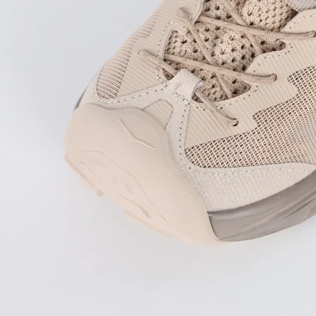 Hoka Beige Brown Open-Mesh Upper Integrated Heel Strap Sneakers 5
