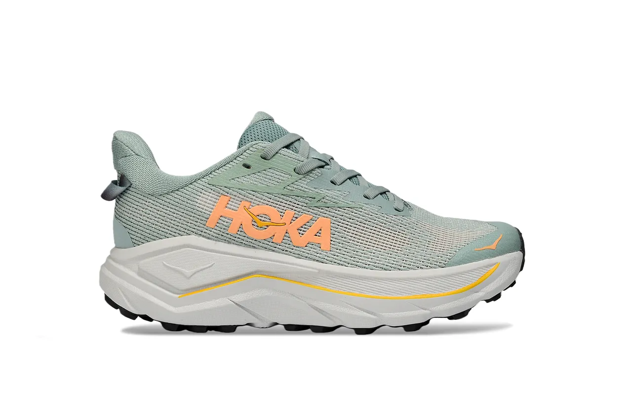 Hoka Vert Orange Chaussures de Running avec Empeigne de Maille Ingénierisée Semelle Intermédiaire Sculptée Épaisse 2