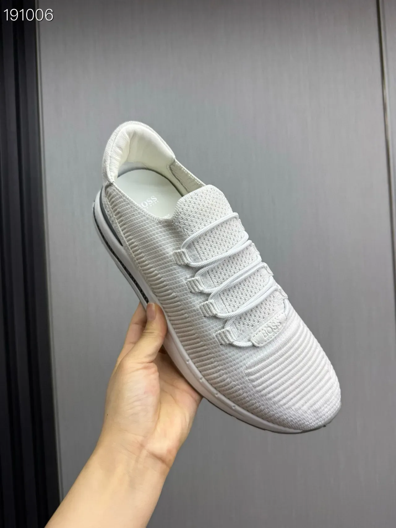Hugo Boss sneakers tricoté côtelé lifestyle 3