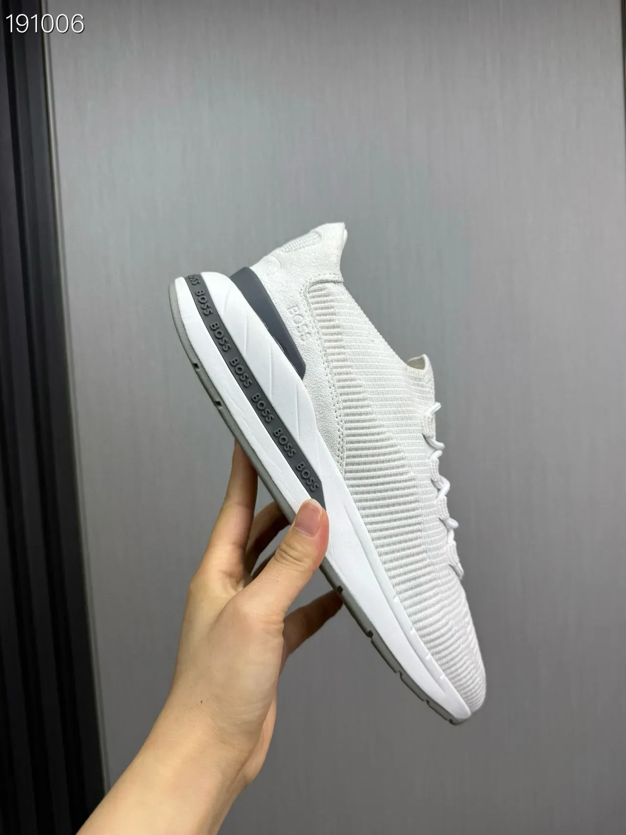 Hugo Boss sneakers tricoté côtelé lifestyle 4