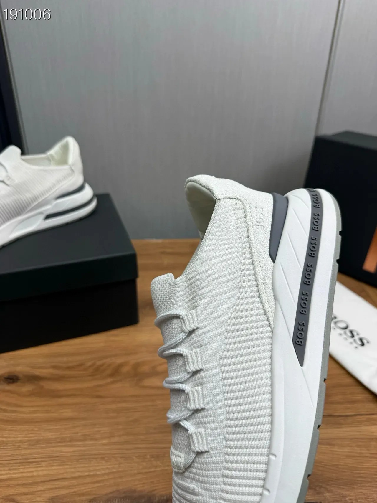 Hugo Boss sneakers tricoté côtelé lifestyle 5