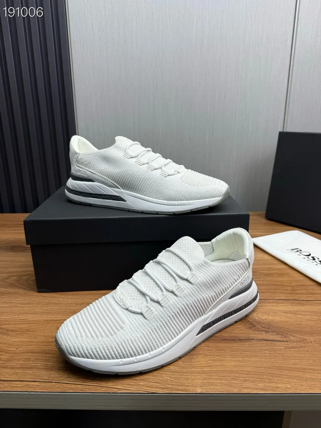 Hugo Boss sneakers tricoté côtelé lifestyle 6