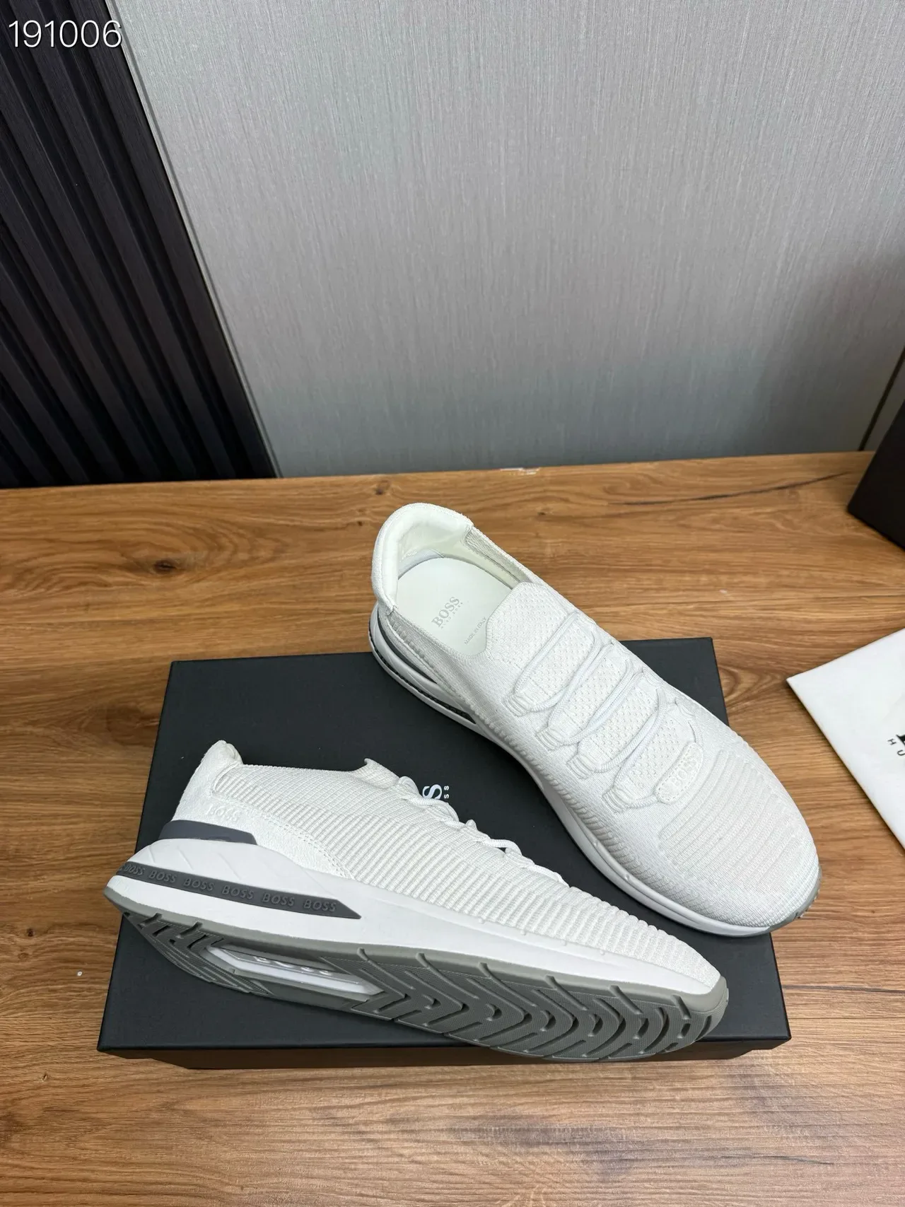 Hugo Boss sneakers tricoté côtelé lifestyle 7