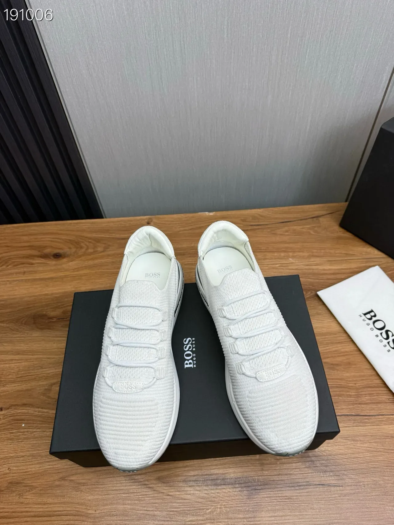 Hugo Boss sneakers tricoté côtelé lifestyle 8